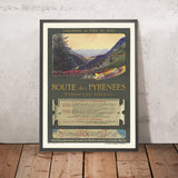Pyrenees Travel Poster: Route des Pyrénées by Henri Polart, 1913