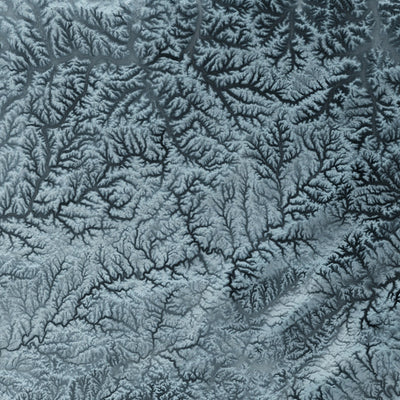 Topografische 3D-Reliefkarte von Pennsylvania 
