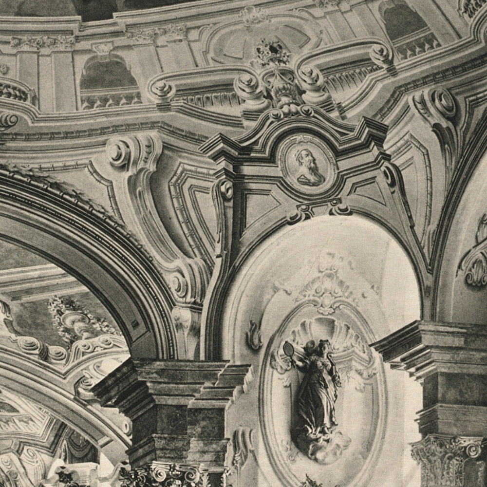 Styria Travel Poster: Library of the Abbey of Admont by Conrad Fankhauser