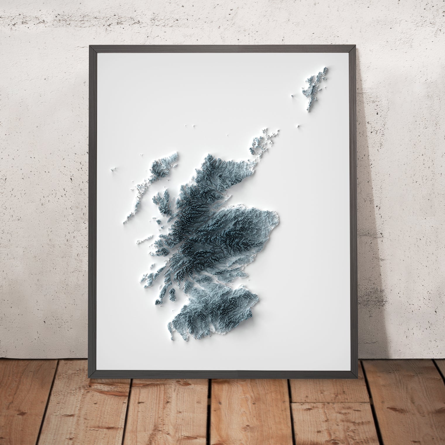 Scotland Topographic 3D Relief Map – The Unique Maps Co.