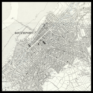 Eine alte Ordnance-Survey-Karte von Southport