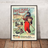 Reiseplakat Le Touquet: Paris-Plage Le Touquet von Louis Tauzin, 1900 