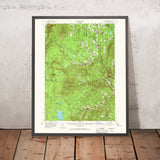 Old Map of Stratton, Vermont by USGS, 1957 – Londonderry, Jamaica & Green Mountains