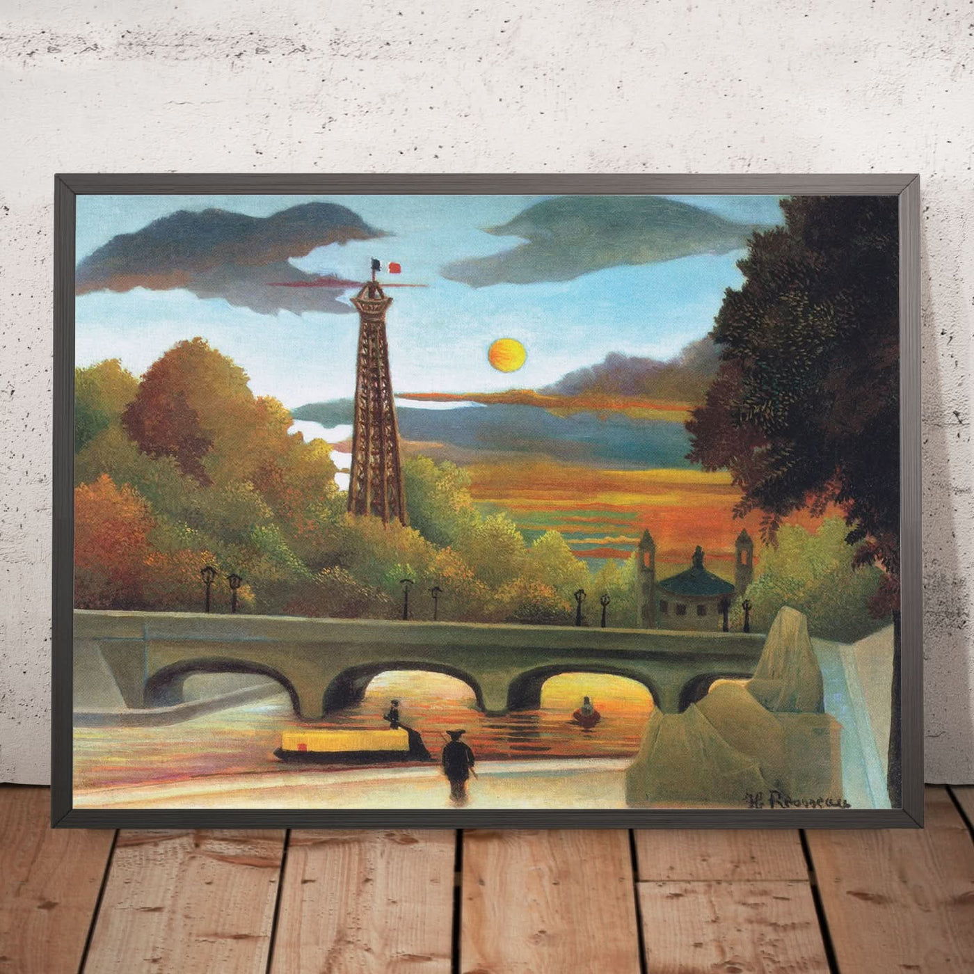 Seine and Eiffel Tower in the Sunset by Henri Rousseau, 1910