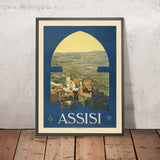 Assisi Travel Poster: by Vittorio Grassi, 1920