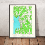 Old Map of Kirkland, Washington by USGS, 1950 – Seattle, Bellevue & Lake Washington