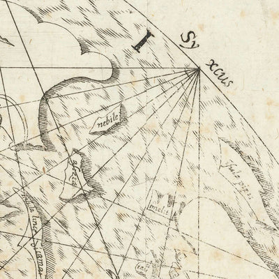 Alte Weltkarte von Jerusalem von Vesconte, 1611: Mittelalterliche Mappa Mundi, Portolan-Stil, Kompassrose