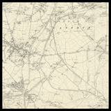 Carte ancienne personnalisée de Cannock 