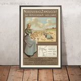 Zandvoort-Reiseplakat: Nordseebad Zandvoort bei Amsterdam – Holland, 1895 