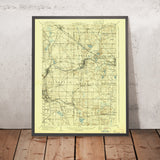 Old Map of Hudson, Ohio by USGS, 1906 – Kent, Ravenna & Tallmadge