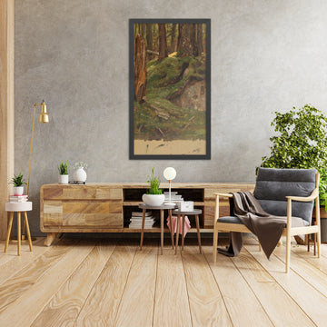 A framed image of 