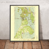Old Map of Whidbey Island, Washington by USGS, 1943 – Deception Pass, Oak Harbor & Coupeville