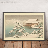 Snow at Kiyosumi Park by Hasui Kawase 1935