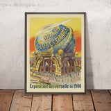 Paris Travel Poster: Grand Globe Céleste, Exposition Universelle de 1900 by Paul Dupont, 1900