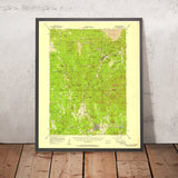 Old Map of Custer, South Dakota by USGS, 1956 – Hill City, Black Hills & Harney Peak
