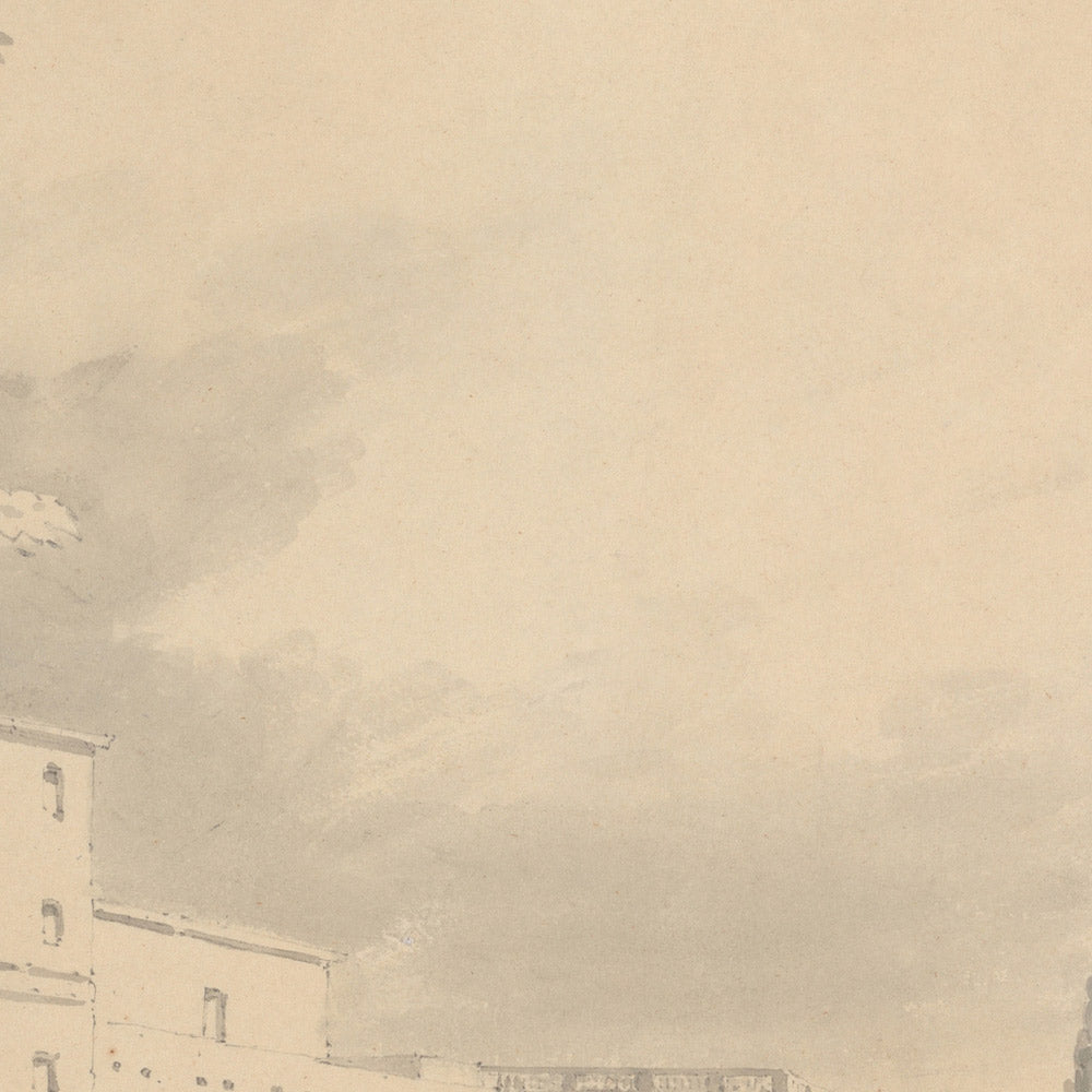 Villa d’Este in Tivoli by Turner, 1796