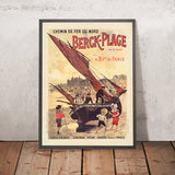 Póster de viaje de Berck-Plage: Chemin de fer du Nord de Louis Tauzin, 1905 