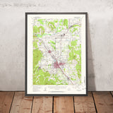 Old Map of Jacksonville, Oregon by USGS, 1954 – Medford, Ashland & Rogue River Valley