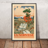 Poster di viaggio Norvegia: La Norvège di Arent Lauritz Christensen 