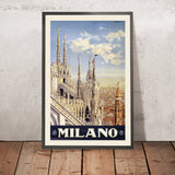 Milan Travel Poster: Milano by Allessandro Pomi, 1920