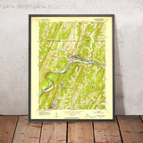 Old Map of Berkeley Springs, West Virginia by USGS, 1951 – Hancock, Potomac River & Cacapon State Park