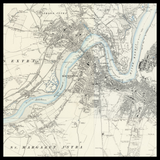 Carte ancienne personnalisée de Chatham 