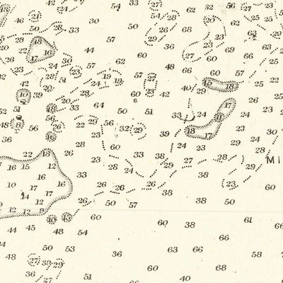 Old Bermuda Islands Nautical Chart, 1894: Hamilton, Castle Harbour, The Narrows