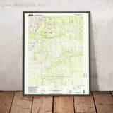 Map of Springdale, Utah by USGS, 1997 – Zion National Park, Virgin River & Zion Canyon