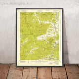 Old Map of Clayton, Georgia by USGS, 1947 – Dillard, Tallulah Falls & Chattahoochee National Forest