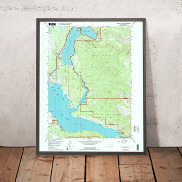 Old Map of Lake Granby, Colorado by USGS, 1958 – Grand Lake & Rocky Mountain National Park
