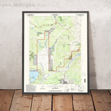 Map of Leadville, Colorado by USGS, 1994 – Turquoise Lake, Tennessee Pass & Arkansas River