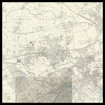 Una vecchia mappa Ordnance Survey del Borough di Ealing