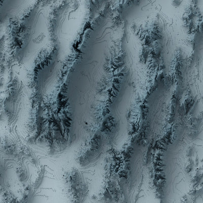 Nevada Topografische 3D-Reliefkarte 