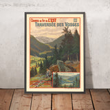 Affiche de voyage des Vosges : Traversée des Vosges par Georges Daubner, 1908 