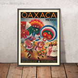 Reiseposter Oaxaca, Mexiko von Miguel Covarrubias, 1947 