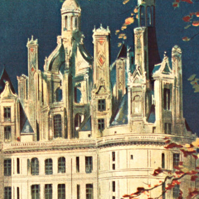 Touraine Travel Poster: Chemin de fer d’Orléans by Louis Tauzin, 1900