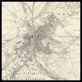Personalised Old Map of Doncaster