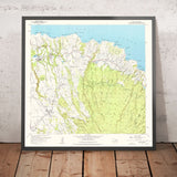 Old Map of Kailua, Oahu, Hawaii by USGS, 1957 – Lanikai, Kaneohe & Waimanalo