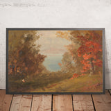 Woodland Scene in Autumn (Hudson, New York or Maine) by Frederic Edwin Church, 1860
