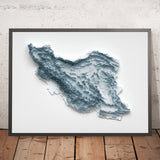 Iran Topographic 3D Relief Map