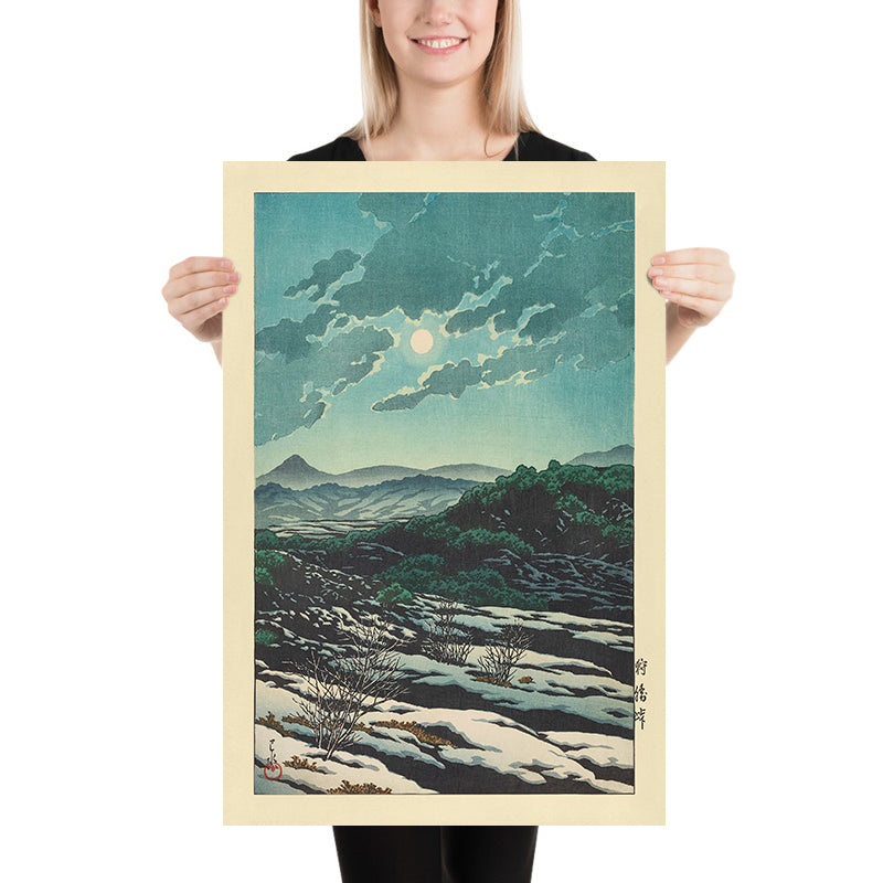 Karikachi Mountain Pass by Hasui Kawase 1935