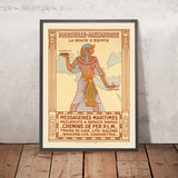 Reiseplakat Alexandria: La Route d’Égypte von J. Daviel, 1927 