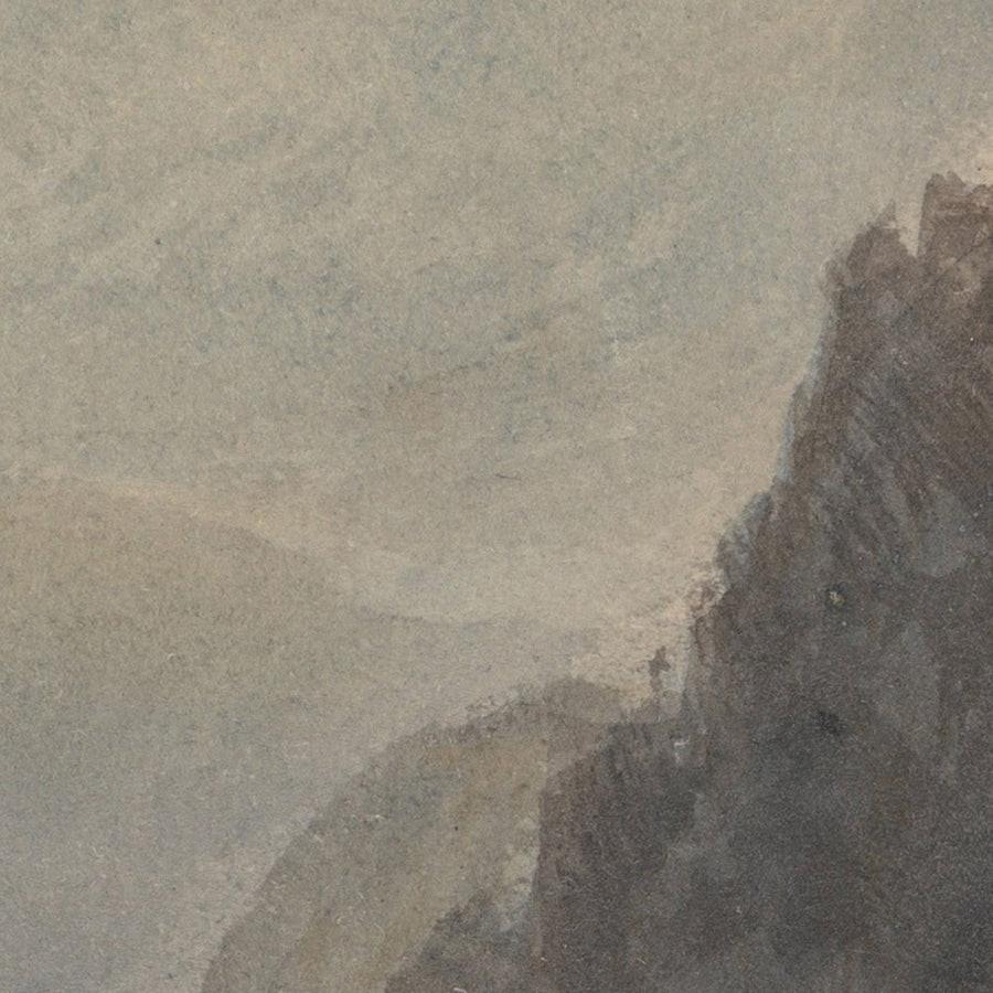 Rheinfels Blick auf Katz und Gourhausen von Turner, 1817 
