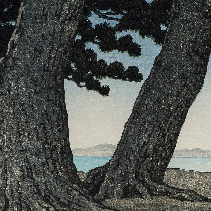 Spiaggia di Kaiganji nel distretto di Sanuki di Hasui Kawase, 1935 
