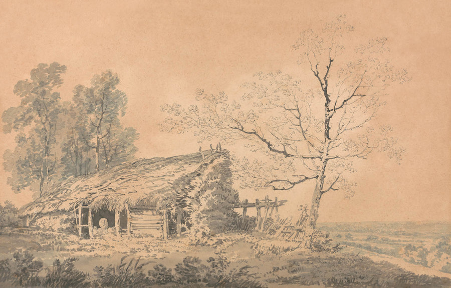 Landscape with Barn by Turner, 1795