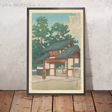 Temple Zuisen à Narumi par Hasui Kawase, 1935 