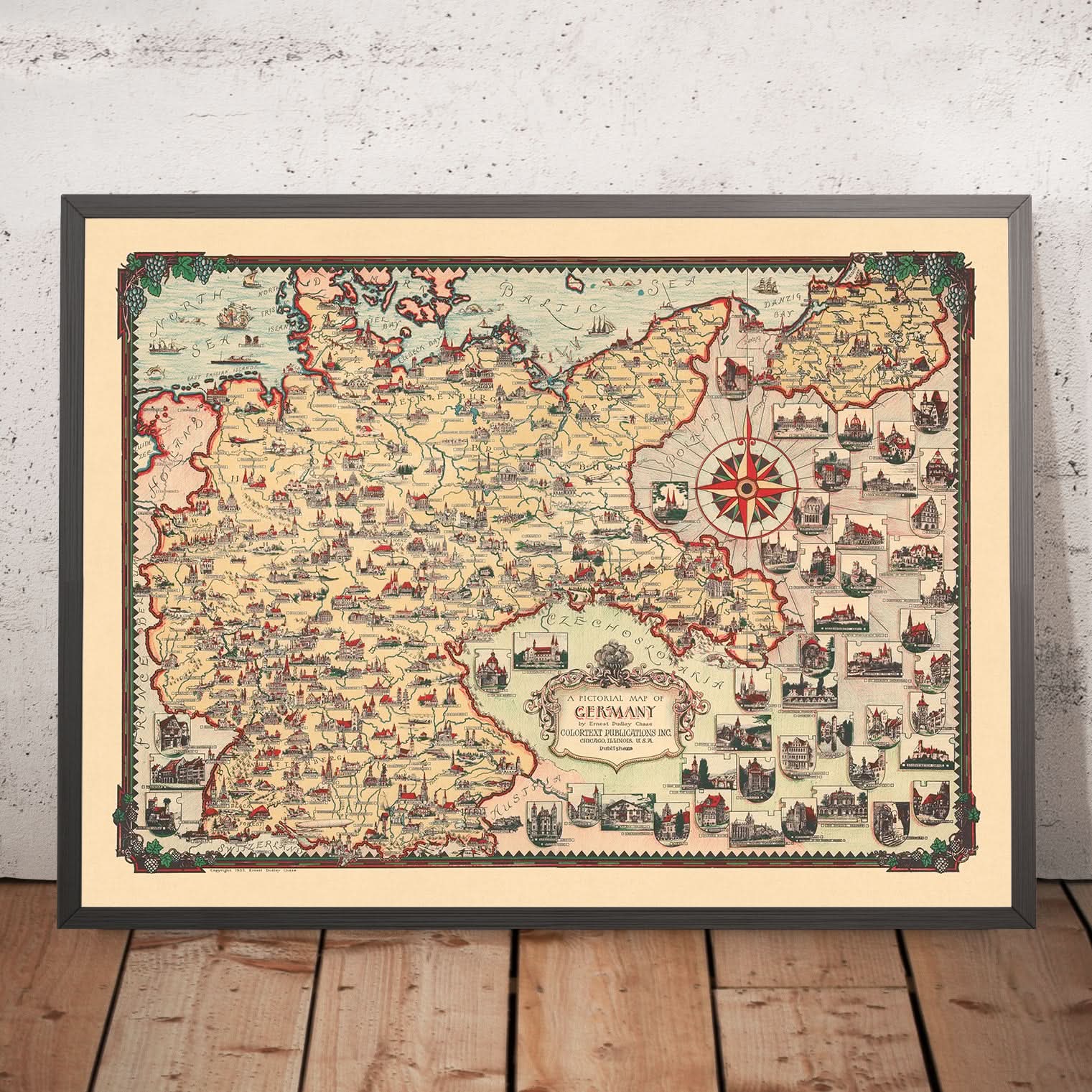 Old Pictorial Map of Germany by - File 6b730724 66ac 4043 Ab67 55407f6aa57b 