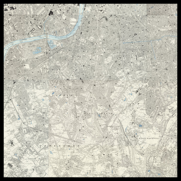 An old Ordnance Survey map of Borough of Lambeth