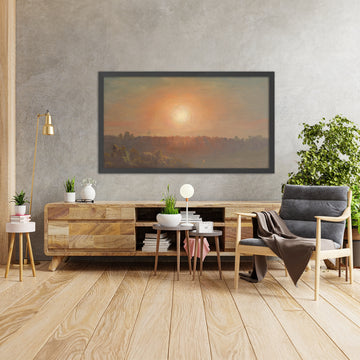 A framed image of 