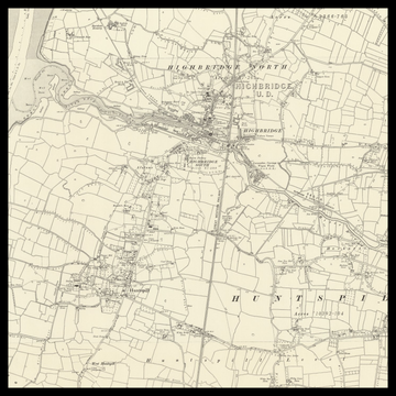 Una vecchia mappa Ordnance Survey di Weston-super-Mare